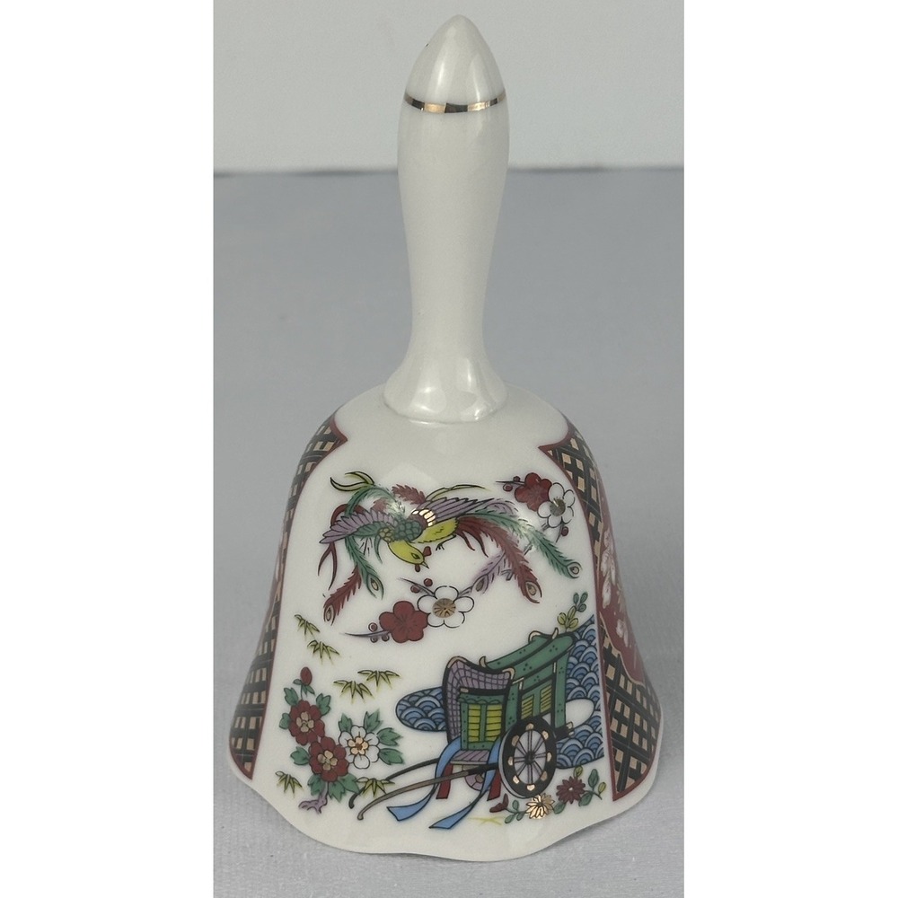 Imari Porcelain Bell 5.25" Tall